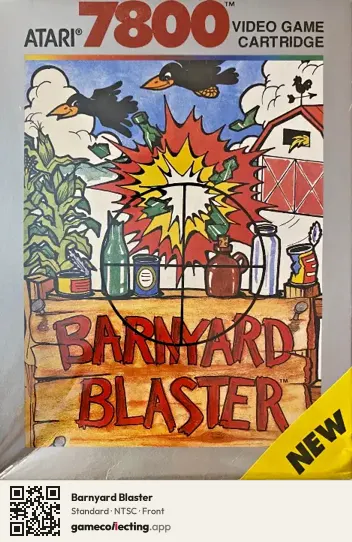 Barnyard Blaster Atari 7800, NTSC box front