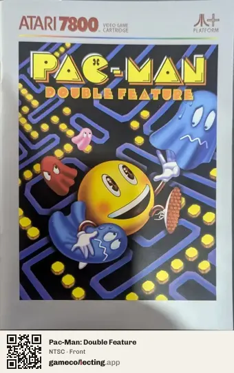 Pac-Man: Double Feature Atari 7800, NTSC box front