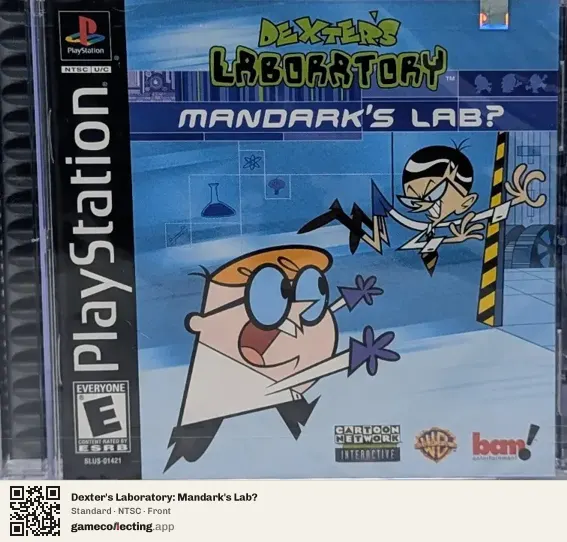 Dexter's Laboratory: Mandark's Lab? PlayStation, NTSC box front