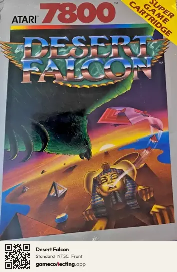 Desert Falcon Atari 7800, NTSC box front