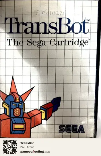 TransBot Sega Master System, PAL box front