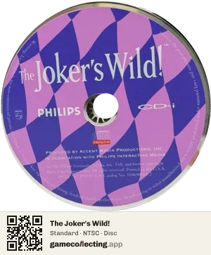 The Joker's Wild! Philips CD-i, NTSC disc