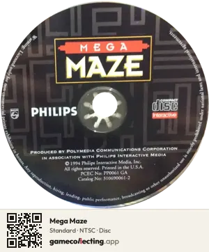 Mega Maze Philips CD-i, NTSC disc