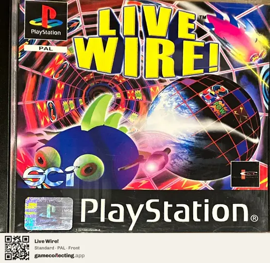 Live Wire! PlayStation, PAL box front