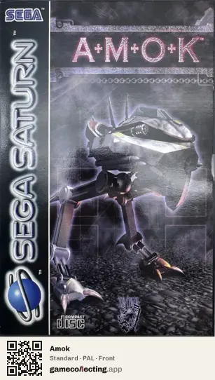 Amok Sega Saturn, PAL box front