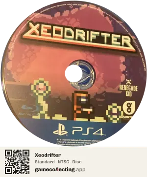 Xeodrifter PlayStation 4, NTSC disc