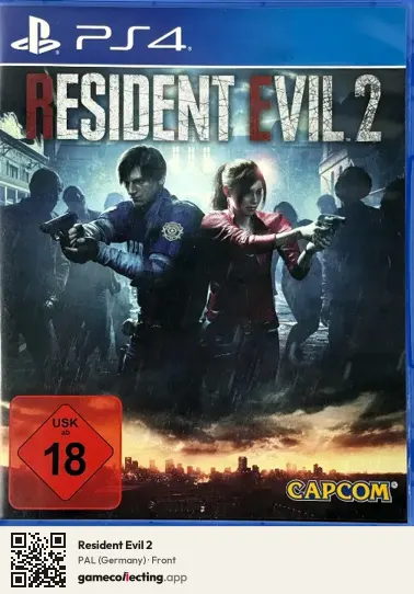 Resident Evil 2 PlayStation 4, Germany box front