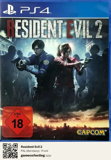 Resident Evil 2 PlayStation 4, Germany box front