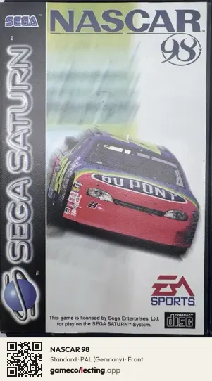 NASCAR 98 Sega Saturn, Germany box front