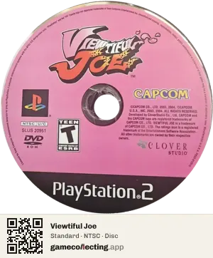 Viewtiful Joe PlayStation 2, NTSC disc
