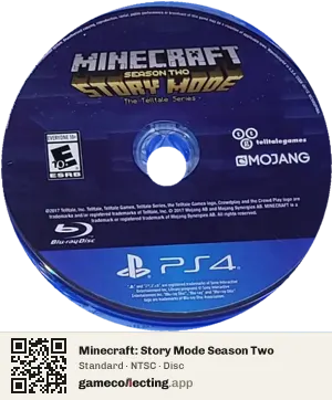 Minecraft: Story Mode Season Two PlayStation 4, NTSC disc