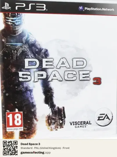 Dead Space 3 PlayStation 3, United Kingdom box front
