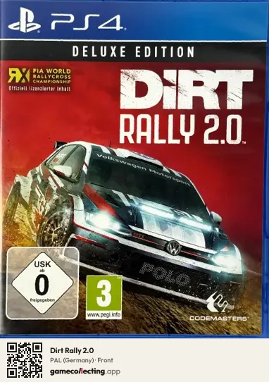 Dirt Rally 2.0 PlayStation 4, Germany box front