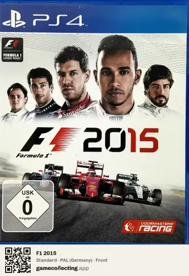 F1 2015 PlayStation 4, Germany box front