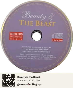 Beauty & the Beast Philips CD-i, NTSC disc