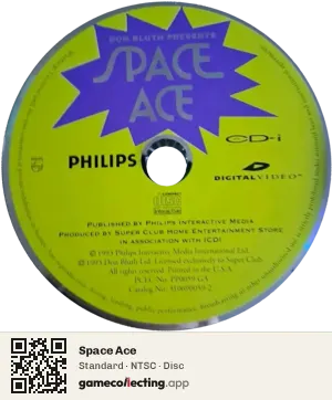 Space Ace Philips CD-i, NTSC disc