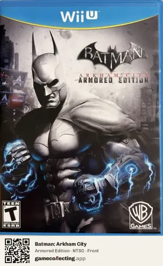 Batman: Arkham City Nintendo Wii U, NTSC box front
