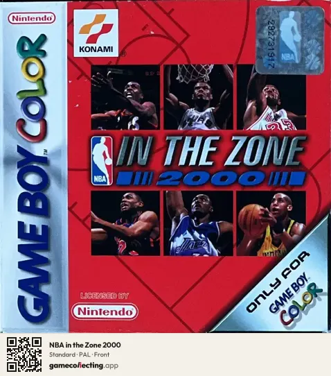 NBA in the Zone 2000 Game Boy Color, PAL box front