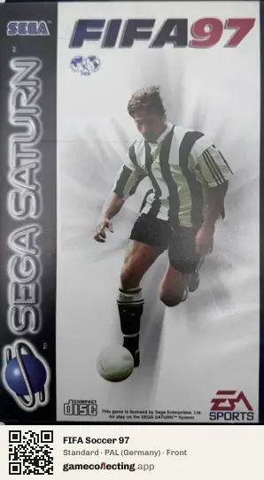 FIFA Soccer 97 Sega Saturn, Germany box front