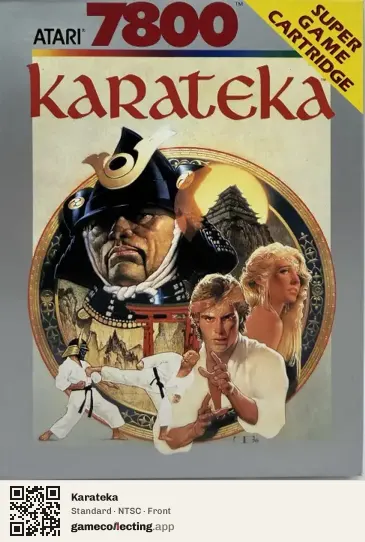 Karateka Atari 7800, NTSC box front