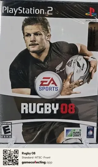 Rugby 08 PlayStation 2, NTSC box front