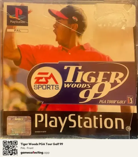 Tiger Woods PGA Tour Golf 99 PlayStation, PAL box front