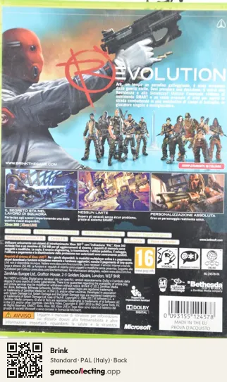 Brink Xbox 360, Italy box back