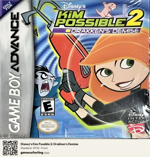 Disney's Kim Possible 2: Drakken's Demise Game Boy Advance, NTSC box front
