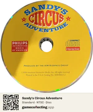 Sandy's Circus Adventure Philips CD-i, NTSC disc
