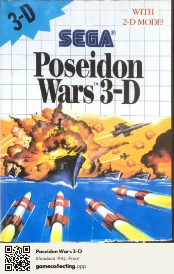 Poseidon Wars 3-D Sega Master System, PAL box front