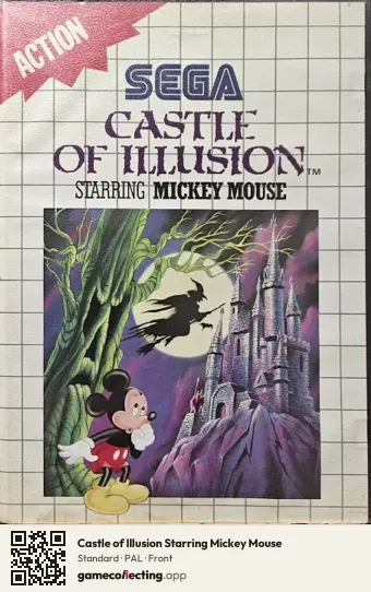Castle of Illusion Starring Mickey Mouse Sega Master System, PAL box front