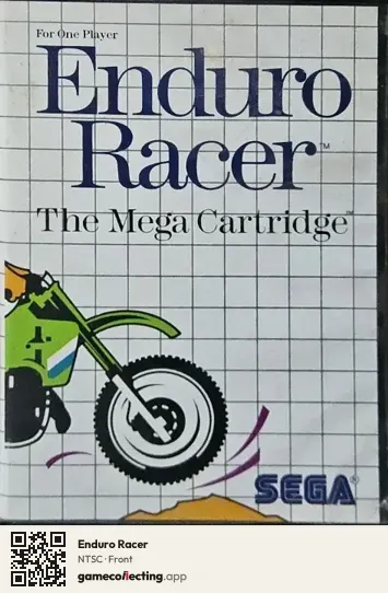 Enduro Racer Sega Master System, NTSC box front