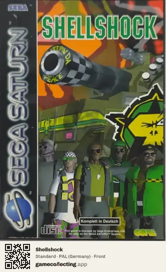 Shellshock Sega Saturn, Germany box front