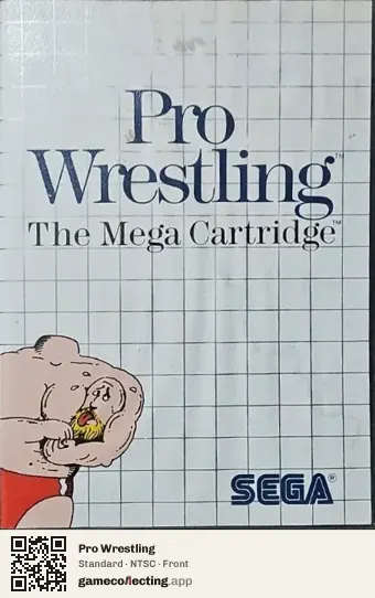 Pro Wrestling Sega Master System, NTSC box front