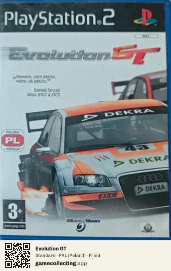 Evolution GT PlayStation 2, Poland box front
