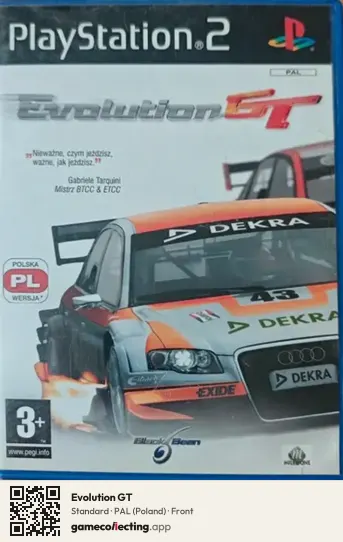 Evolution GT PlayStation 2, Poland box front