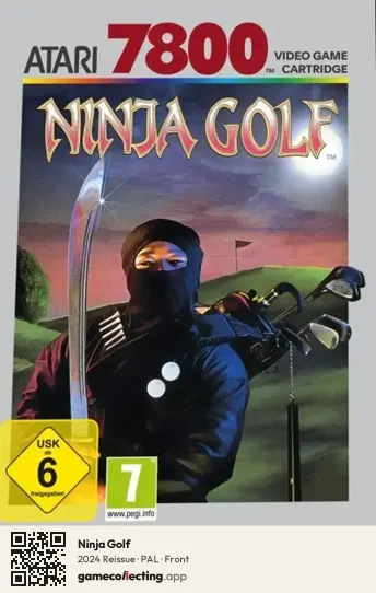 Ninja Golf Atari 7800, PAL box front