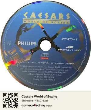 Caesars World of Boxing Philips CD-i, NTSC disc