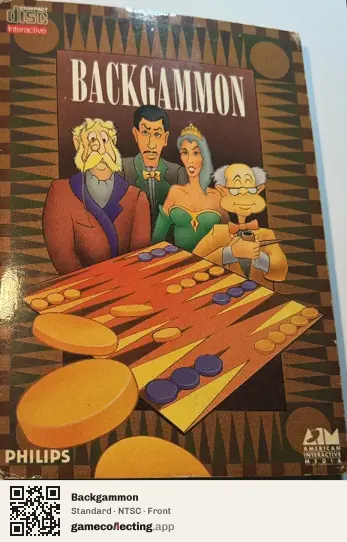 Backgammon Philips CD-i, NTSC box front