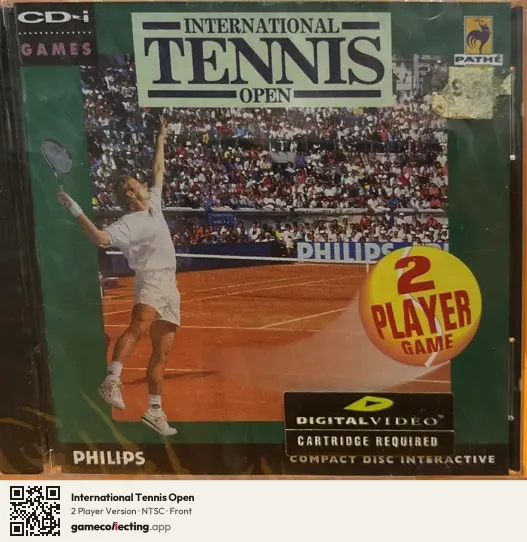 International Tennis Open Philips CD-i, NTSC box front