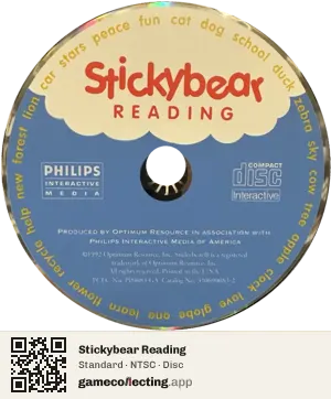 Stickybear Reading Philips CD-i, NTSC disc