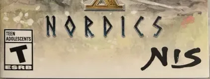 Ys X: Nordics, the ESRB box on its front