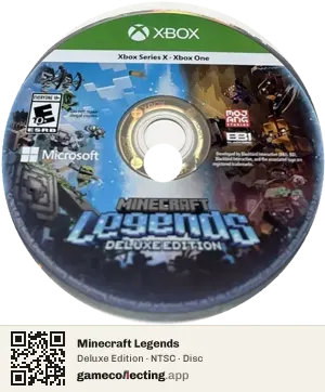 Minecraft Legends Xbox Series X, NTSC disc