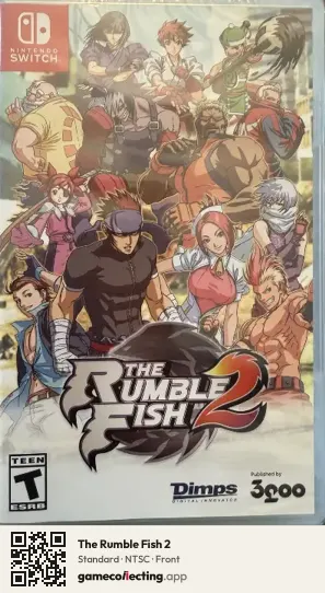 The Rumble Fish 2 Nintendo Switch, NTSC box front