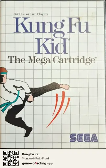 Kung Fu Kid Sega Master System, PAL box front