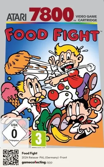 Food Fight Atari 7800, Germany box front