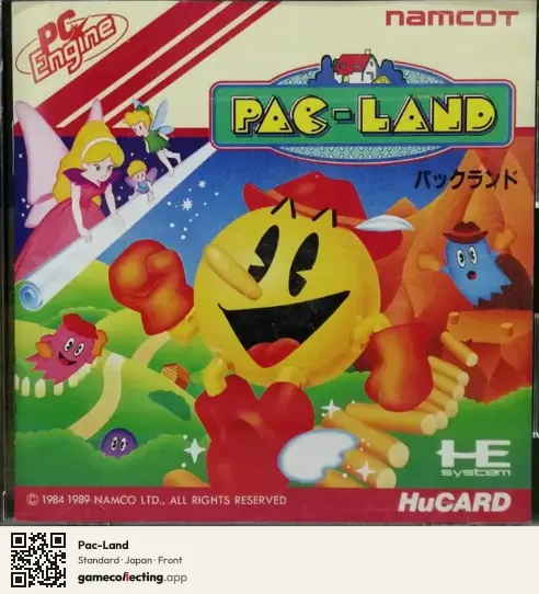 Pac-Land TurboGrafx-16, Japan box front