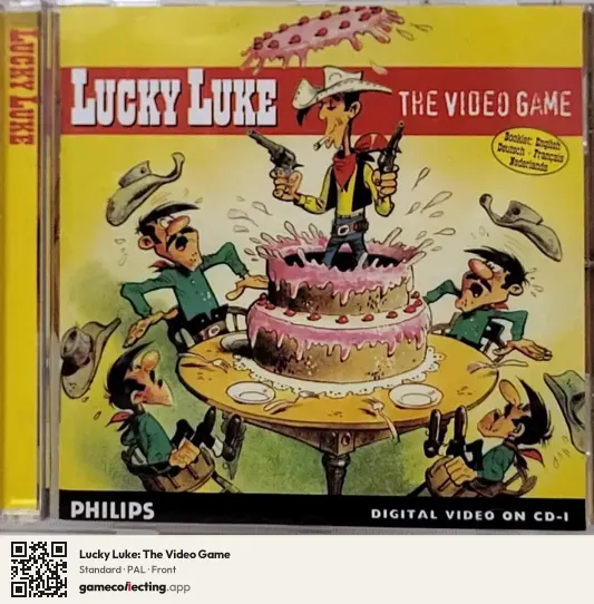 Lucky Luke: The Video Game Philips CD-i, PAL box front