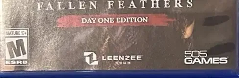 Wuchang: Fallen Feathers, the ESRB box on its front