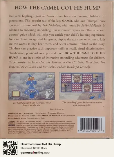 How the Camel Got His Hump Philips CD-i, NTSC box back